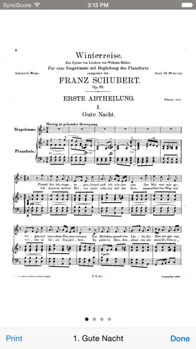 Schubert Winterreise Schermata dell'app #4