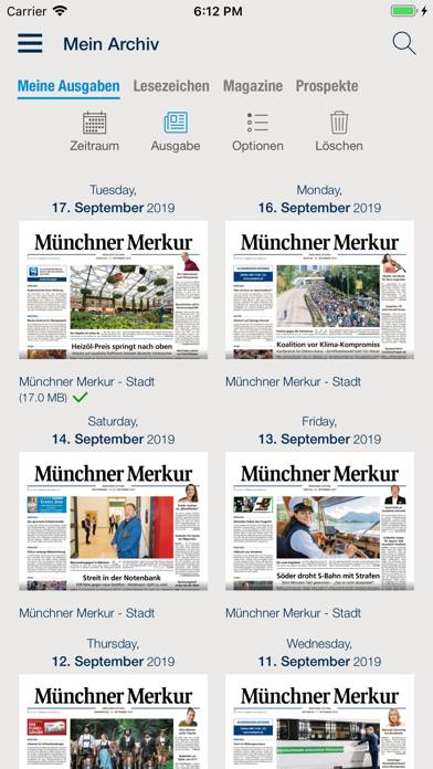 Münchner Merkur ePaper App screenshot