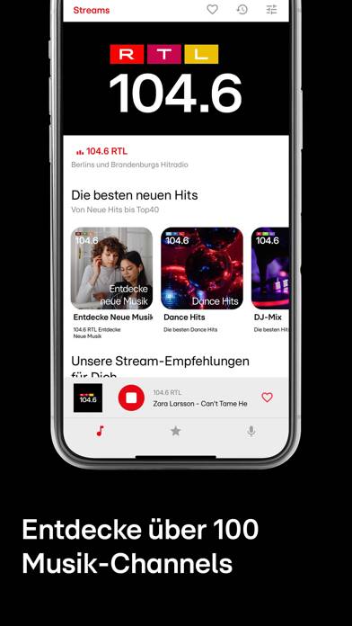 104.6 RTL Radio Berlin App-Screenshot