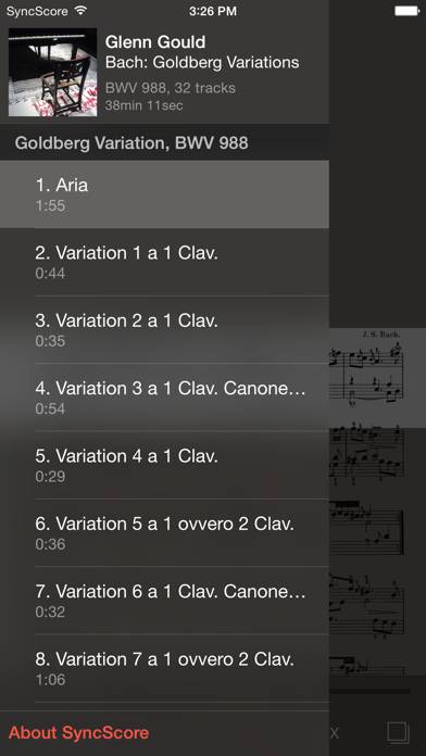 Bach Goldberg Variations Captura de pantalla de la aplicación #3