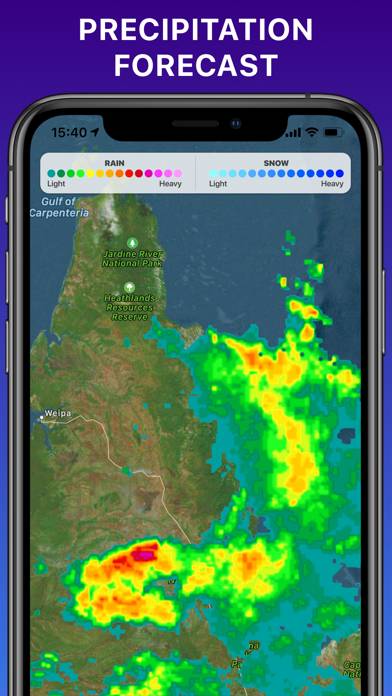RAIN RADAR °- sky weather NOAA App skärmdump #3
