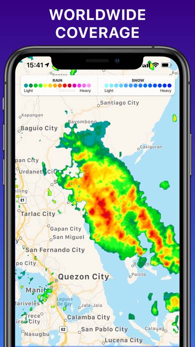 RAIN RADAR °- sky weather NOAA App skärmdump #4