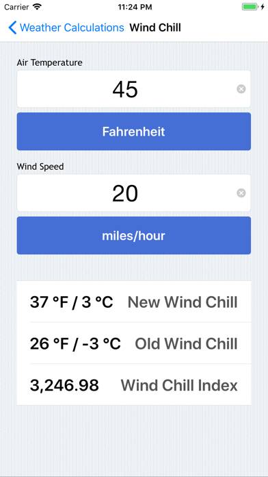 Weather Calculations App screenshot #3