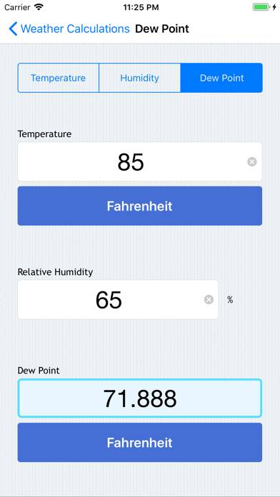 Weather Calculations App screenshot #4