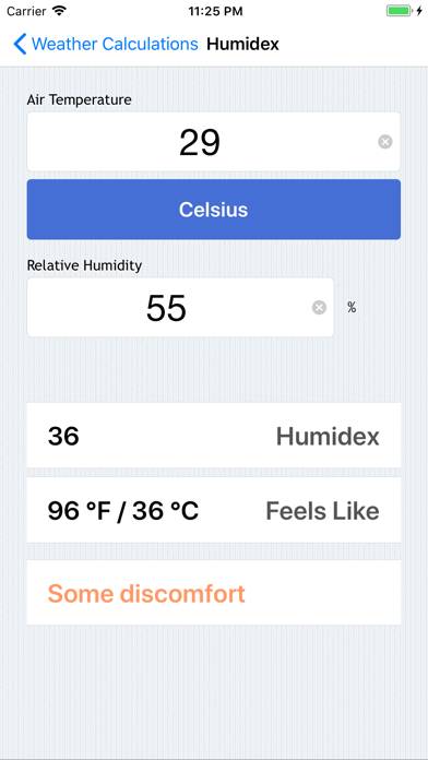 Weather Calculations App screenshot #5