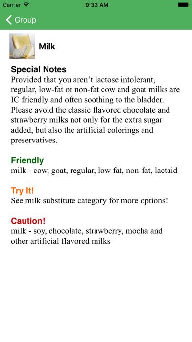 ICN Food List Schermata dell'app #3