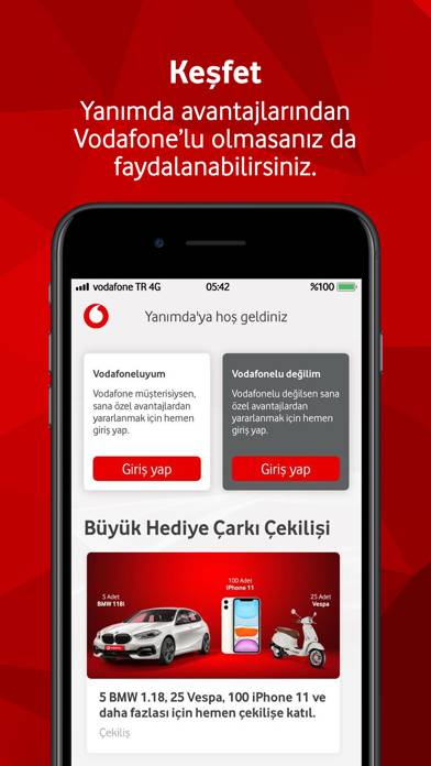 Vodafone Yanımda Uygulama ekran görüntüsü #4