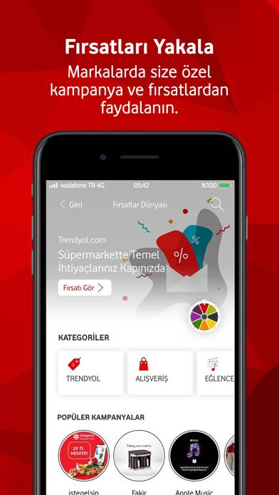 Vodafone Yanımda Uygulama ekran görüntüsü #6