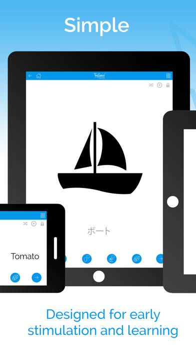 TinyGenius | Flash Cards Games for Kids to Learn First Words Captura de pantalla de la aplicación #2