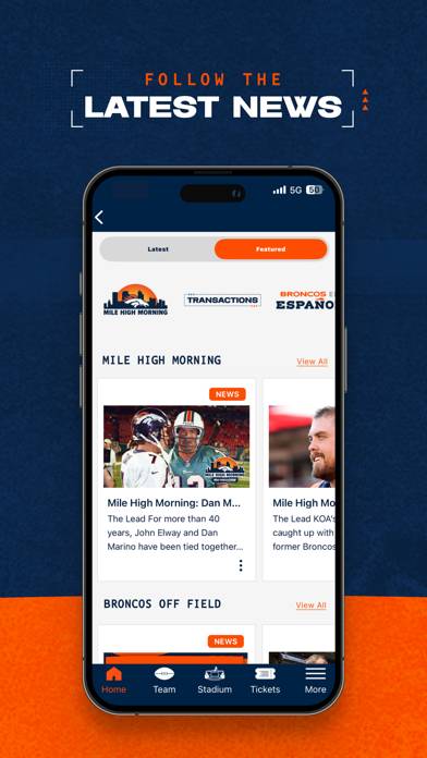 Denver Broncos App screenshot