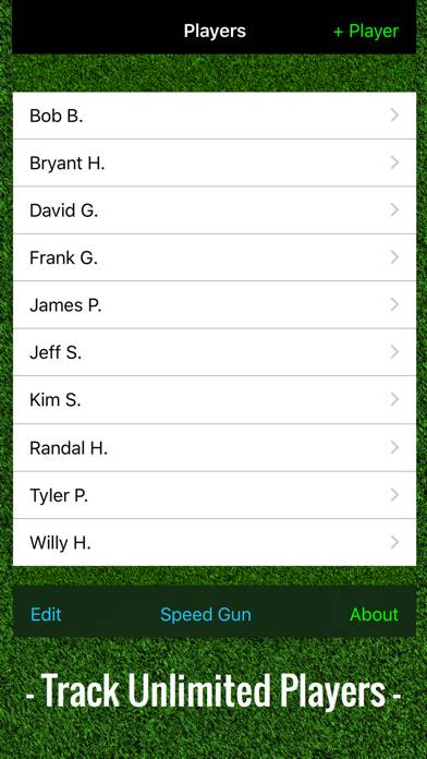 Baseball Stats Tracker Touch App-Screenshot #4