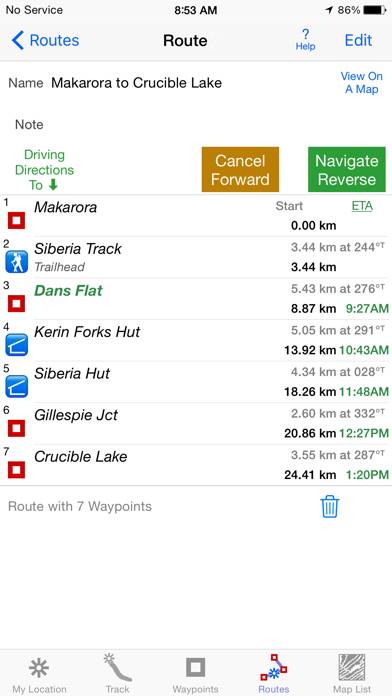 IHikeGPS NZ : LINZ Topo Maps App-Screenshot #3