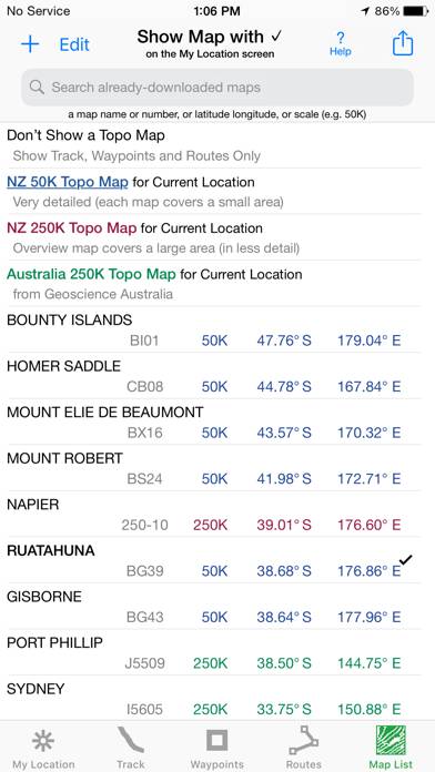 IHikeGPS NZ : LINZ Topo Maps App-Screenshot #5