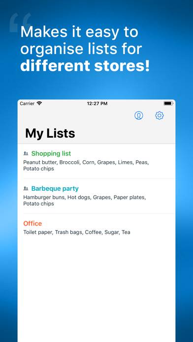 Grocery List with Sync App screenshot #4