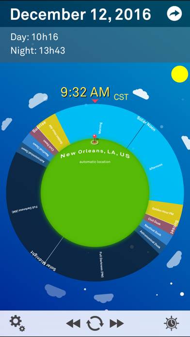 Sol: Sun Clock Schermata dell'app #3