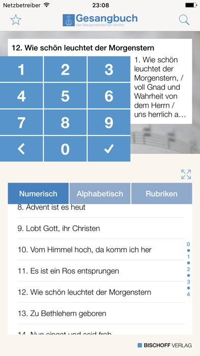 NAK Gesangbuch App-Screenshot #1