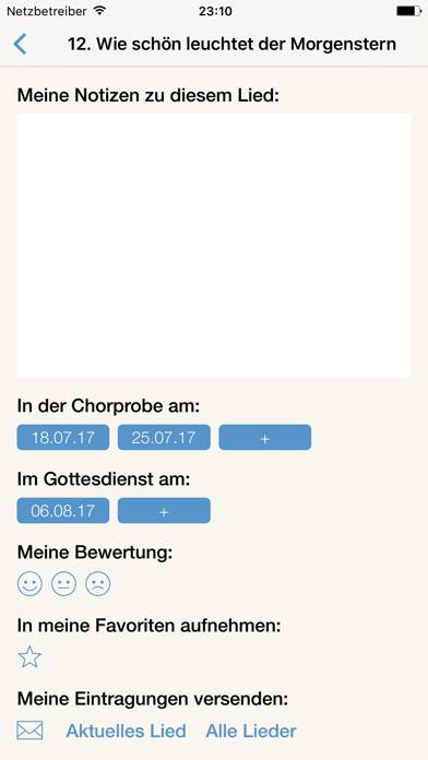 NAK Gesangbuch App-Screenshot #3