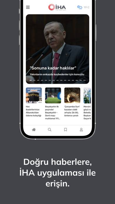 İHA Mobile App screenshot