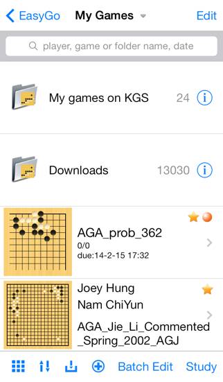 EasyGo Pro-Tsumego, SGF editor Capture d'écran de l'application