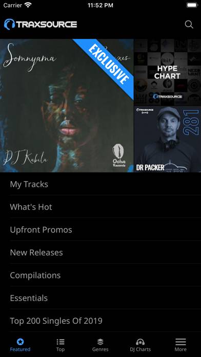 Traxsource screenshot