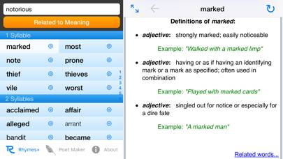 RhymeZone App screenshot