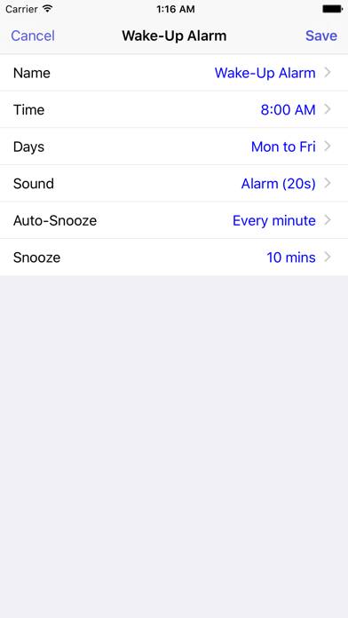 Aida Wake-Up Alarm Schermata dell'app #3