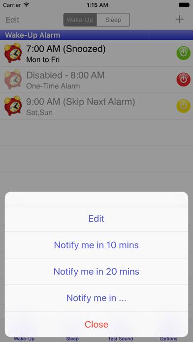 Aida Wake-Up Alarm App screenshot