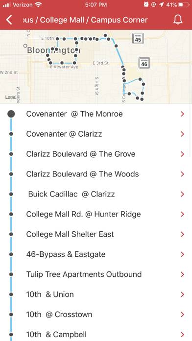 DoubleMap Bus Tracker App screenshot #3