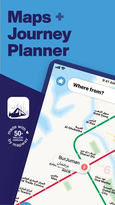 Dubai Metro Interactive Map App screenshot #1