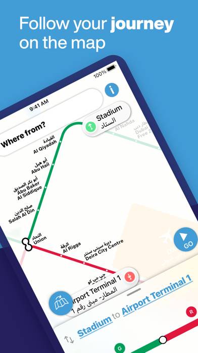 Dubai Metro Interactive Map App screenshot #4