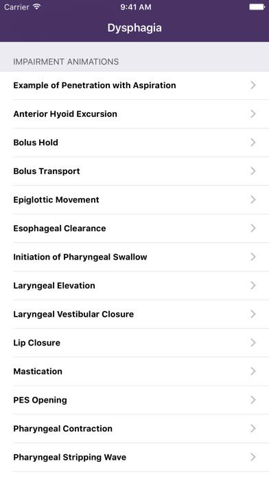 Dysphagia Captura de pantalla de la aplicación #1