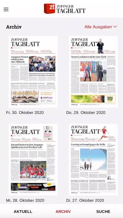 Zofinger Tagblatt App screenshot #2