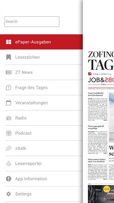 Zofinger Tagblatt App screenshot #5