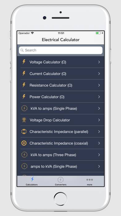 Electrical Calculator Schermata dell'app #1