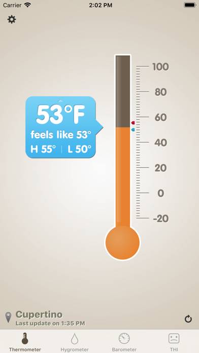 Thermo-hygrometer Скриншот приложения #1