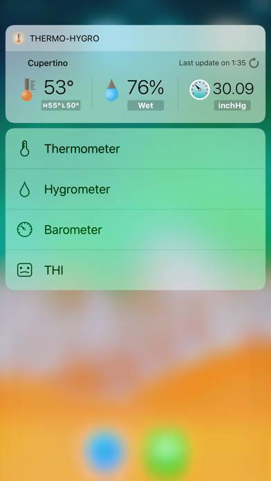 Thermo-hygrometer Captura de pantalla de la aplicación #5