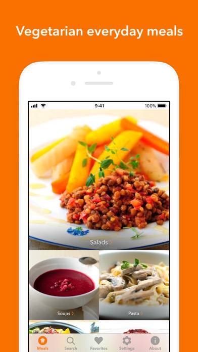 Veggie Meals App skärmdump #1