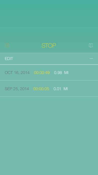 Odometer plus Captura de pantalla de la aplicación #2
