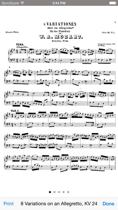 Mozart Variations for piano App screenshot #4