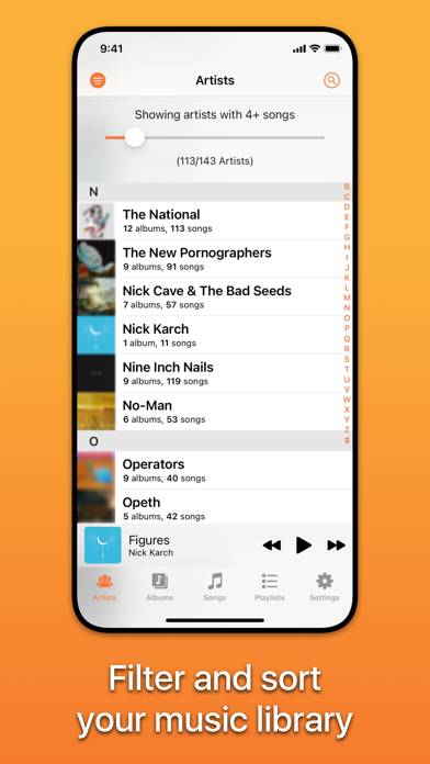 Picky Music Player Schermata dell'app #1
