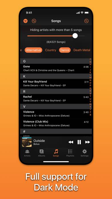Picky Music Player App-Screenshot #5