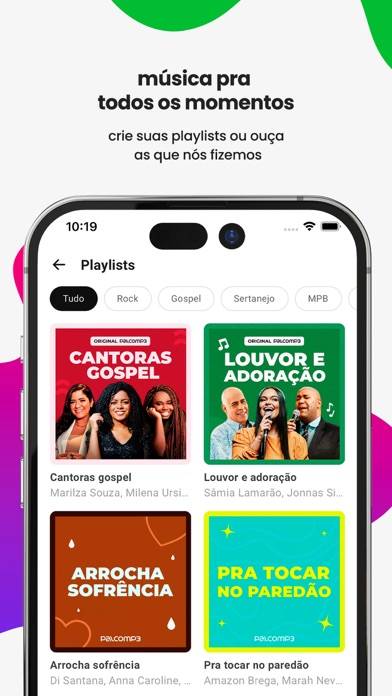 Palco MP3: Músicas e podcasts Capture d'écran de l'application