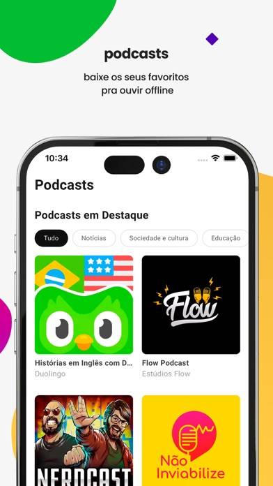 Palco MP3: Músicas e podcasts Capture d'écran de l'application