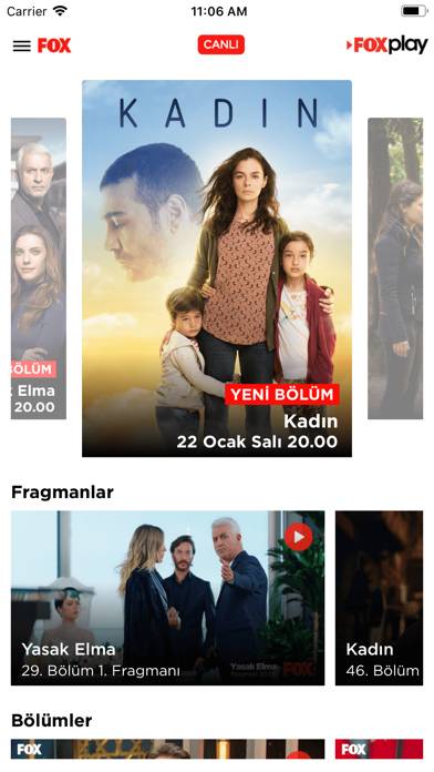 FOX Türkiye App screenshot #1