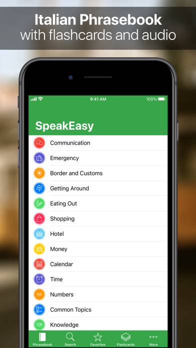 SpeakEasy Italian Pro App screenshot #1