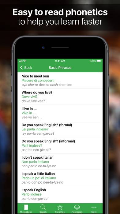 SpeakEasy Italian Pro App screenshot #2