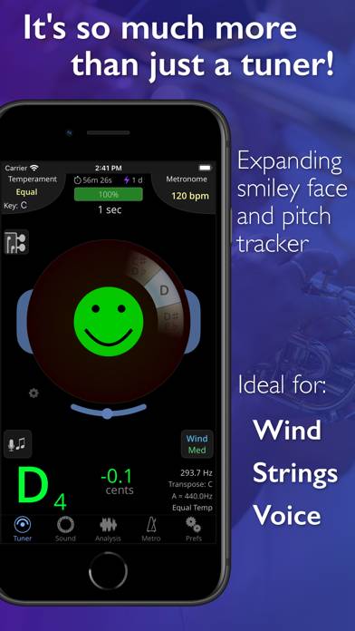 TonalEnergy Tuner & Metronome Schermata dell'app #1