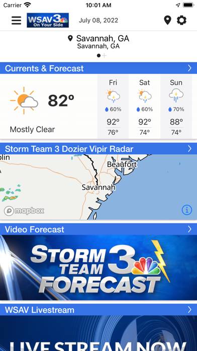 WSAV Weather Now screenshot