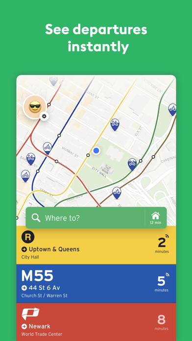 Transit • Subway & Bus Times Captura de pantalla de la aplicación #1
