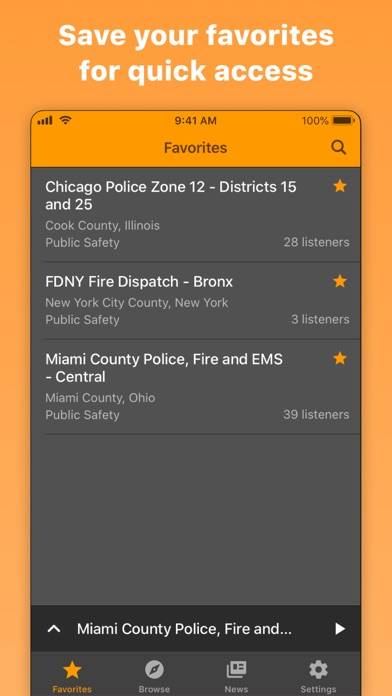 Police Scanner Radio & Fire Schermata dell'app #4